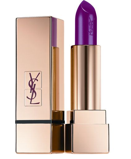 YSL purple lipstick