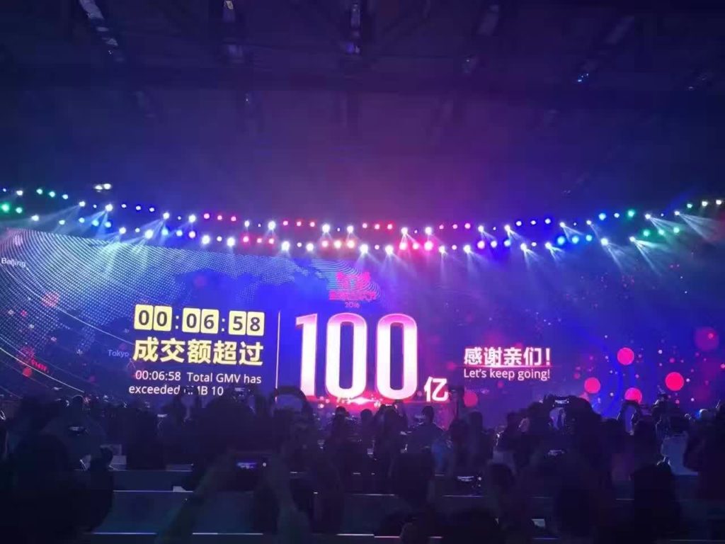 10 Billion Yuan in 6 minutes Singles Day 2016