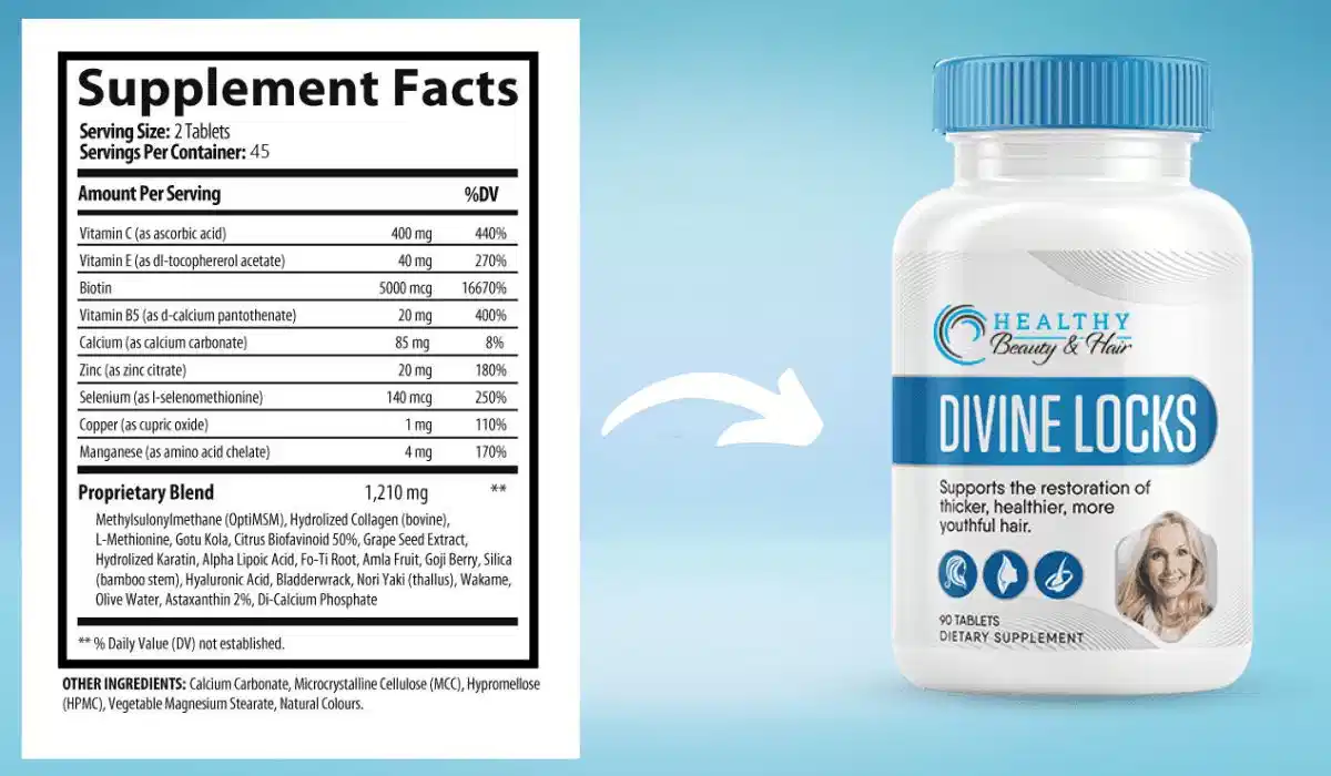Divine Locks Supplement facts
