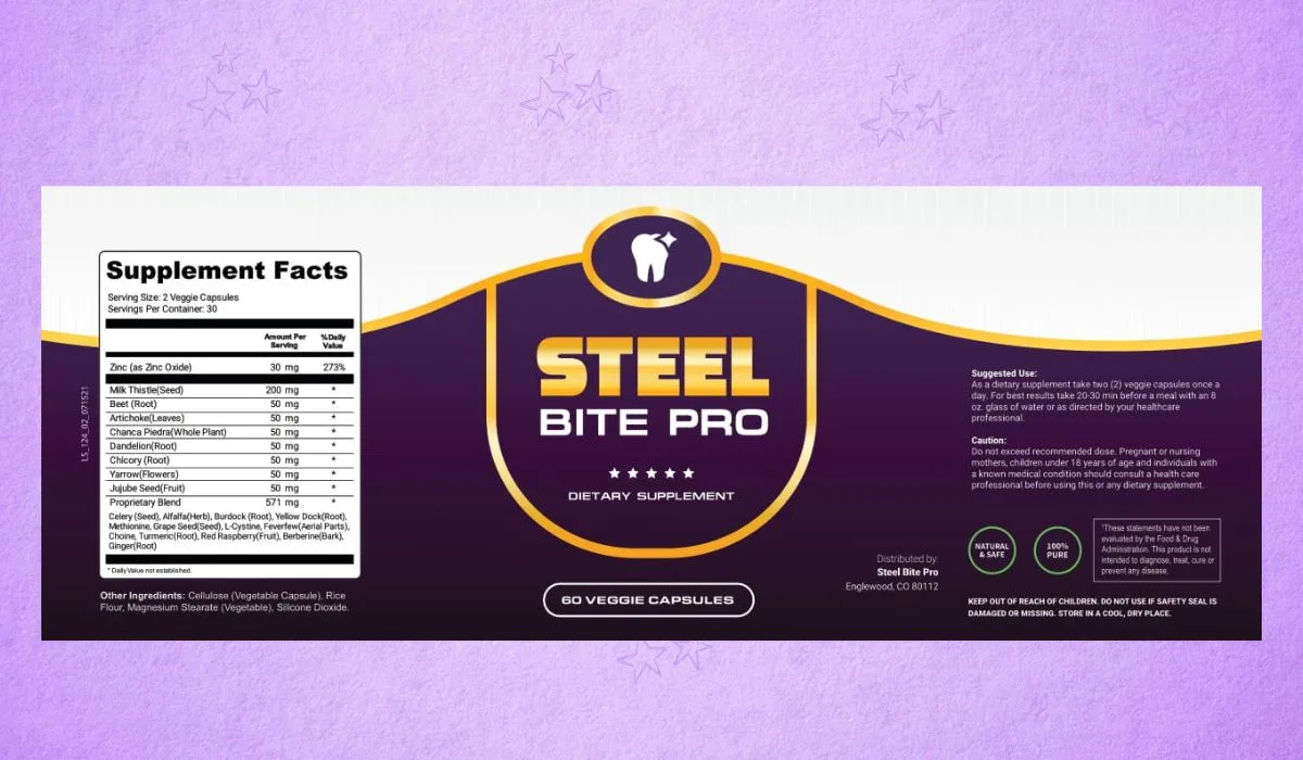 Steel Bite Pro Supplement Facts