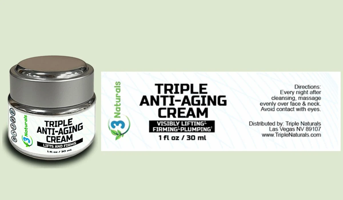 Triple Anti-Aging Cream Supplement Facts